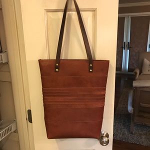 J P&C Leather Rocco Tote